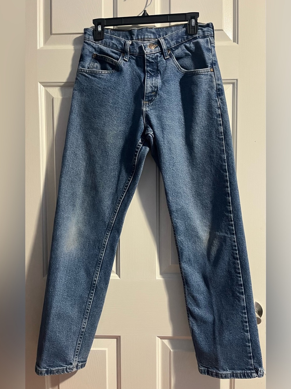 Wrangler Men's Light Blue Straight-Leg Jeans